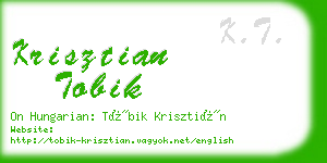 krisztian tobik business card